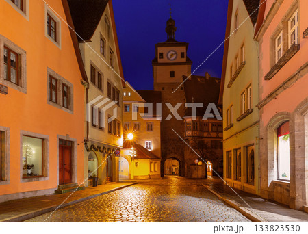 Markus Tower and Roeder Arch in Rothenburg ob der Tauber Germany Markus Tower and Roeder Arch in Rothenburg ob der Tauber Germany 133823530