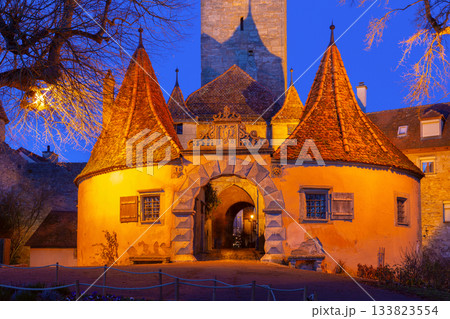 Roeder Gate in Rothenburg ob der Tauber Germany 133823554