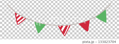 簡單的花圈插圖 133823704