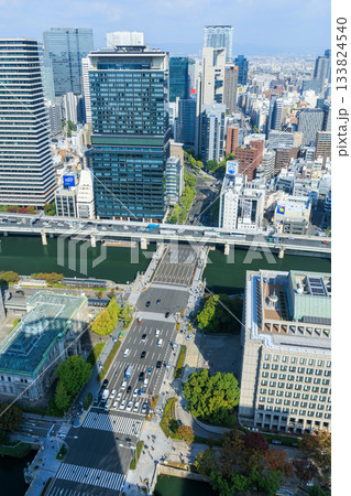 大阪の御堂筋と中之島の風景 (大阪府大阪市北区) 大阪の御堂筋と中之島の風景 (大阪府大阪市北区) 133824540