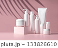 Bright cosmetic mock up illustration 133826610