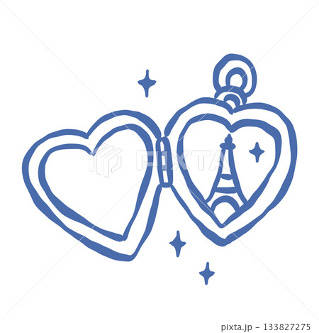 Sentimental Heart Locket Illustration with Eiffel Tower and Sparkles Romantic Paris Travel Keepsake Art for Valentines Day Memory Themed Design and Love Inspired Projects Sentimental Heart Locket Illustration with Eiffel Tower and Sparkles Romantic Paris Travel Keepsake Art for Valentines Day Memory Themed Design and Love Inspired Projects 133827275