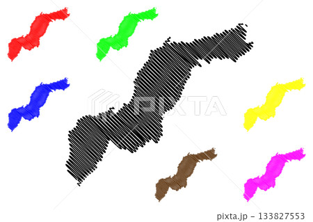 Levant island (French Republic, France) map vector illustration, scribble sketch Ile du Levant or Le Levant map Levant island (French Republic, France) map vector illustration, scribble sketch Ile du Levant or Le Levant map 133827553