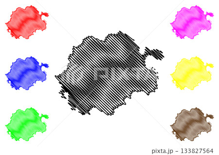 Pano Koufonisi island (Hellenic Republic, Greece, Greek island) map vector illustration, scribble sketch Koufonisia map Pano Koufonisi island (Hellenic Republic, Greece, Greek island) map vector illustration, scribble sketch Koufonisia map 133827564