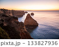 cliffs at sea, Algarve, Portugal, 133827936