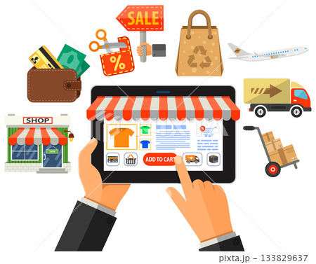 Online Shopping Concept Online Shopping Concept 133829637