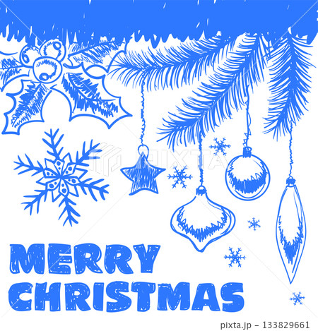 Christmas doodles 133829661