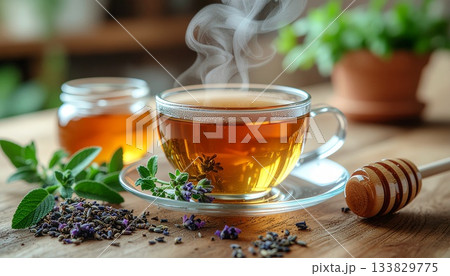 ハーブティーとはちみつの癒しリラックスセット 133829775