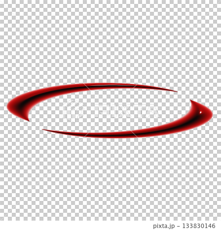 時尚飽滿、光澤亮麗的3D相框。血紅色裝飾材料的插圖 133830146