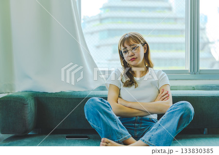 かわいい女子ポートレート 133830385