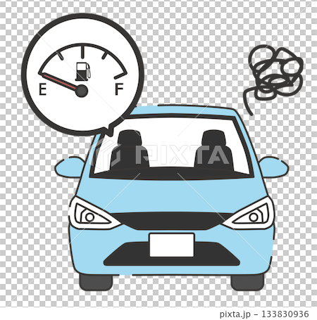 一輛沒油的汽車示意圖 一輛沒油的汽車示意圖 133830936
