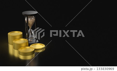 Financial Time Value Wealth Growth Concept 3d rendering. Financial Time Value Wealth Growth Concept 3d rendering. 133830969