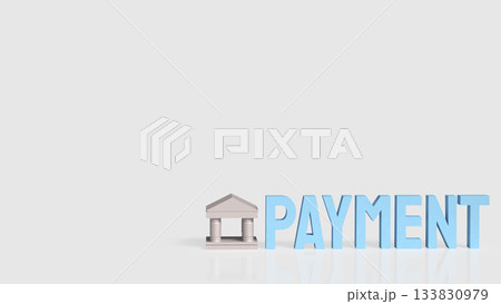 Banking Payment Financial Transaction Concept 3d render. 133830979