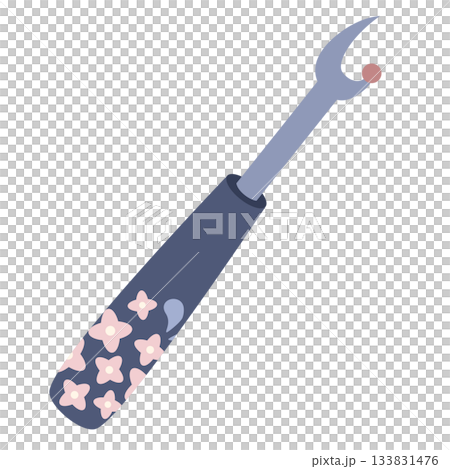 Cute illustration of a ripper (seam remover) 133831476
