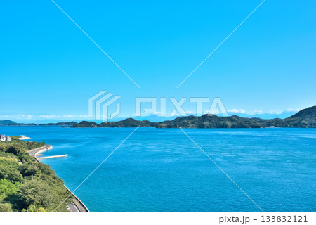 多々羅大橋から眺める瀬戸内海 多々羅大橋から眺める瀬戸内海 133832121