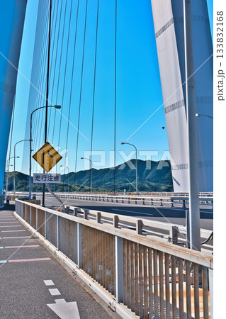 多々羅大橋の自転車歩行者道 133832168