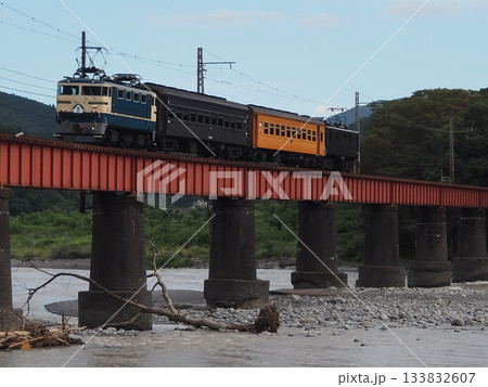 大井川鐵道 急行奥大井2号 富士ヘッドマーク 抜里駅〜川根温泉笹間渡駅 カット7 133832607