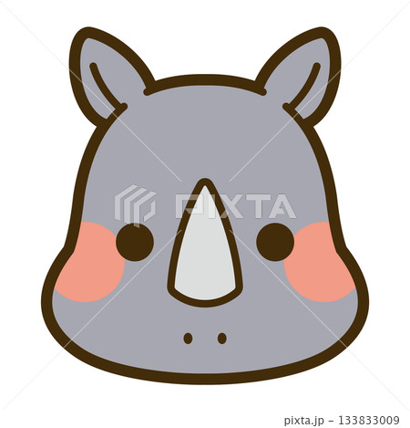 かわいいサイの顔アイコン 133833009