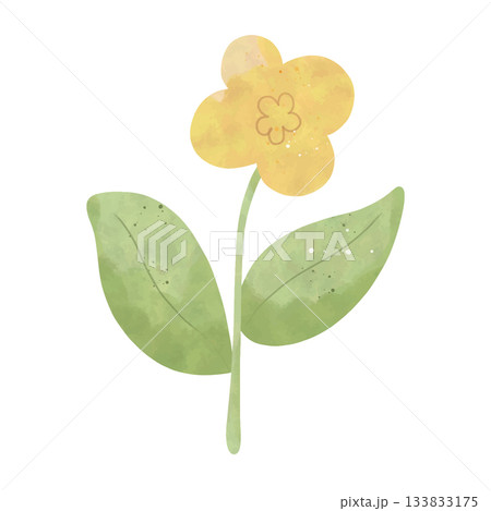 watercolor green tree on white background watercolor green tree on white background 133833175
