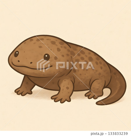 日本 オオサンショウウオのイラスト 133833239