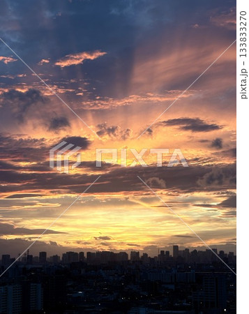 秋の夕焼け 秋の夕焼け 133833270