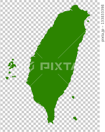 Taiwan map (green) Taiwan map (green) 133833398
