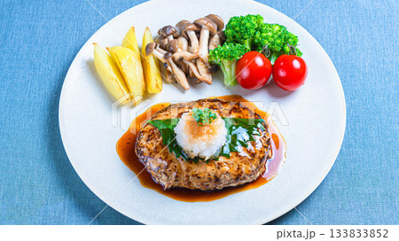 おろしハンバーグと野菜の盛り合わせ 133833852