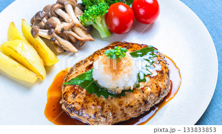 おろしハンバーグと野菜の盛り合わせ 133833853