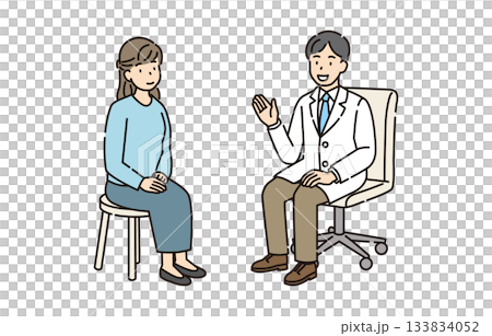 醫生和病人接受檢查 醫生和病人接受檢查 133834052