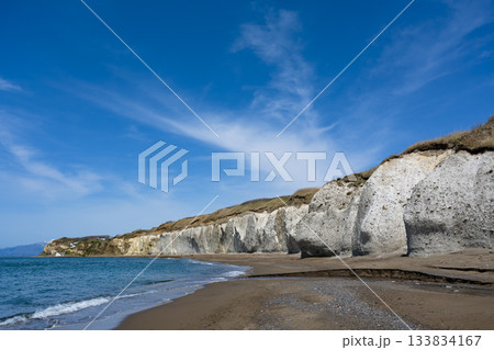 北海道シラフラ海岸の美しい風景 133834167