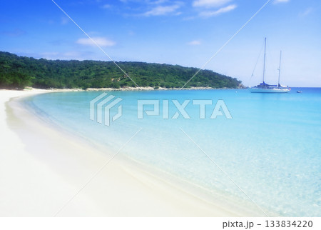 Turquoise water of Salt Pond Bay Turquoise water of Salt Pond Bay 133834220