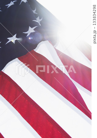 13 star "Betsy Ross" American flag in bright sunshine 13 star "Betsy Ross" American flag in bright sunshine 133834298