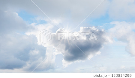 Sunburst through storm clouds Sunburst through storm clouds 133834299