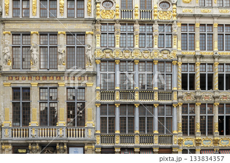 Ornate guild houses at Grand Place 133834357