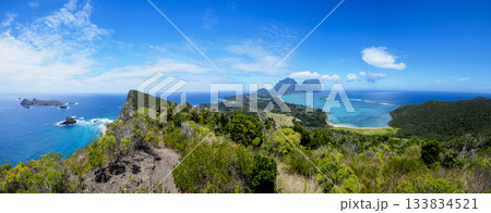 Panoramic view of Lord Howe Island 133834521