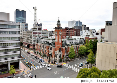 横浜開港記念館のある交差点俯瞰 133834798