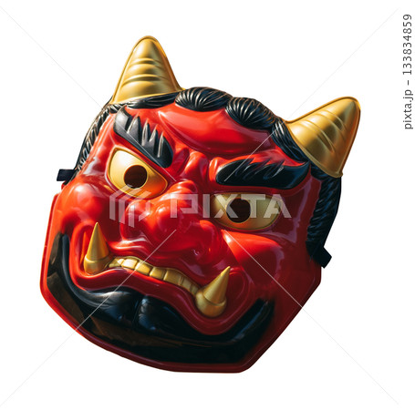 節分「鬼の面」年中行事（背景透過,キリヌキ） 133834859