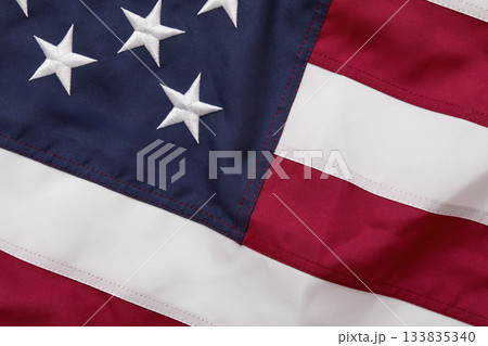 Close-up of American flag 133835340