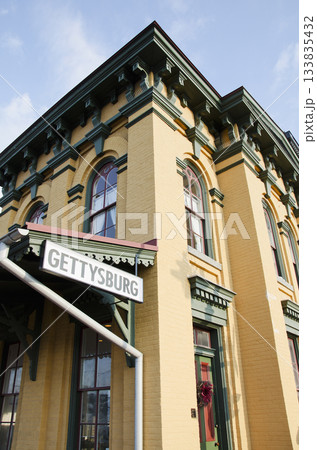 Gettysburg sign at historic train station Gettysburg sign at historic train station 133835432