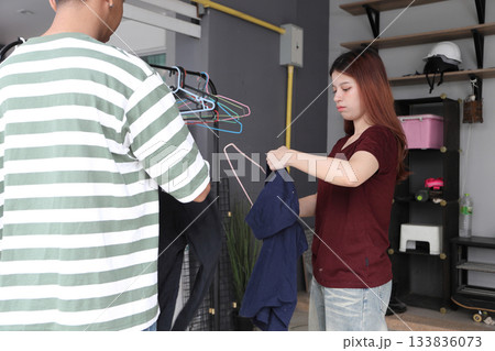 Hanging Clothes Hanging Clothes 133836073