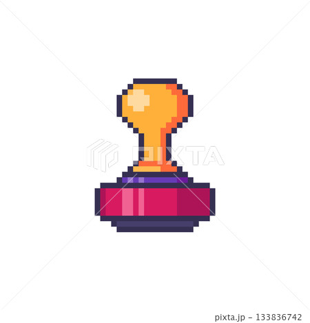 Pixel art Rubber Stamp game asset design 133836742