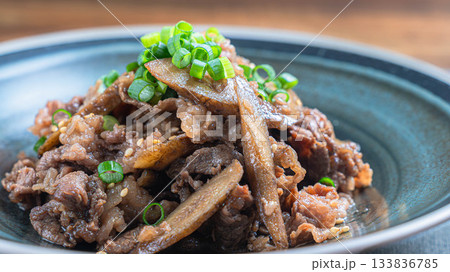 牛肉とごぼうのしぐれ煮 牛肉とごぼうのしぐれ煮 133836785