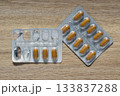 Pill blister packs still life 133837288