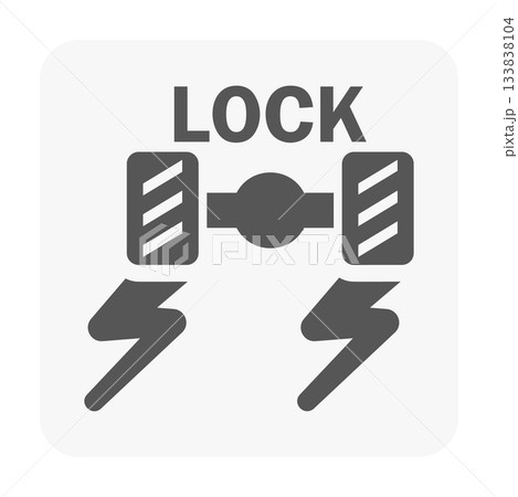 Diff Lock Axle Icon Diff Lock Axle Icon 133838104