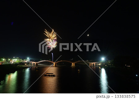 錦帯橋　ミニ花火 133838575