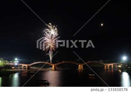 錦帯橋　ミニ花火 133838576