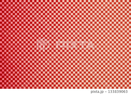 赤色の布生地に白色の市松模様のグラデーションがある背景画像5 133839063