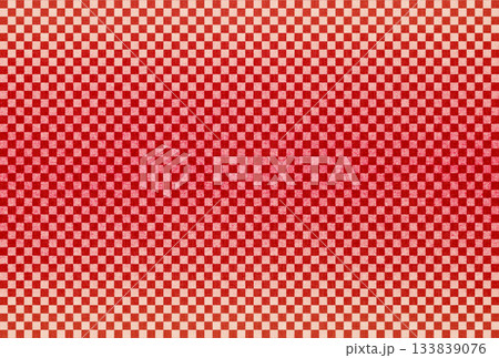 赤色の布生地に白色の市松模様のグラデーションがある背景画像18 133839076