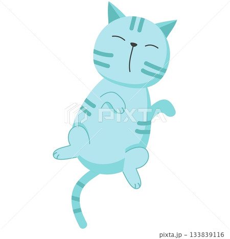 Kawaii cat sleeping vector character animal icon 133839116
