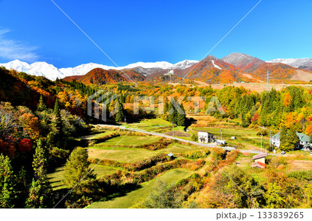 栂池パノラマ橋/松沢より白馬三山方面を望む(長野県小谷村)【2025.11】 栂池パノラマ橋/松沢より白馬三山方面を望む(長野県小谷村)【2025.11】 133839265
